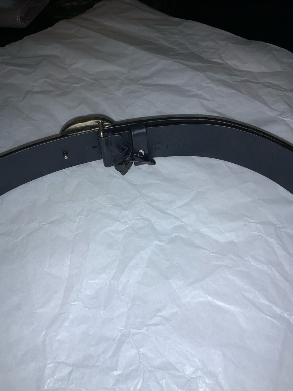 Gucci Belt GG Black Smooth Leather 1.5 Inch Size 90/36. Pre own good condition. - Picture 3 of 5